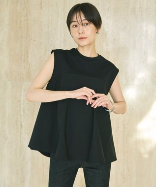 UNFILO L ビスチェ レイヤードT ブラック×ブラック