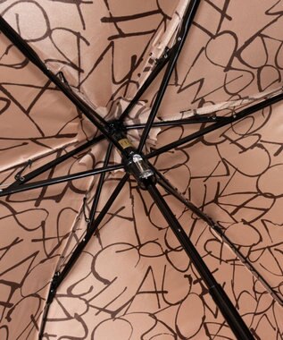 AURORA Beaurance（ビューランス）モノグラムプリント雨傘（折り畳みミニ傘） ベージュ