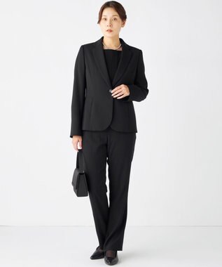 組曲 NOIR 【定番】シンプル横ハンドバッグ ブラック系