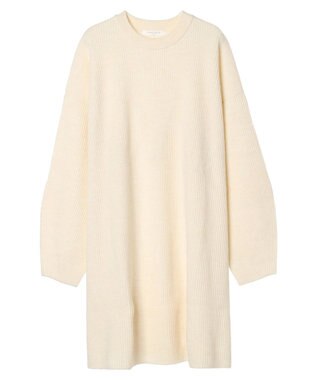 Green Parks リブニットミニワンピース Beige