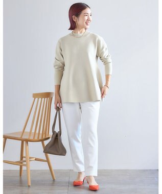 UNFILO 【新色追加】ペプラムニット [NEW]ベージュ