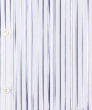 J.PRESS LADIES 【洗える】 BEZ VEGA ピンタック ストライプ ブラウス ネイビー系1