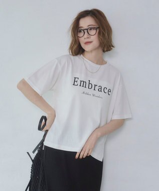 WEGO 【2026春夏新作】接触冷感プリントロゴT オフホワイト