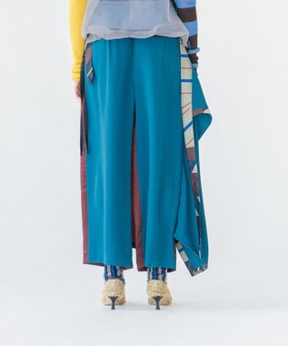 COQ MULTI WAY SAILER ラップスカート付きパンツ ブルー