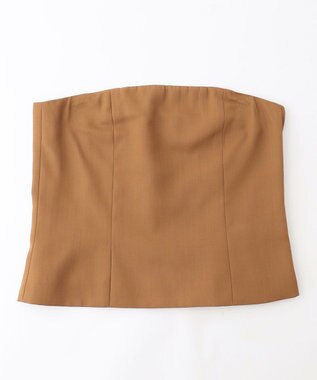NAVE 【Nave】ウールポリエステルツイル ビスチェ ベージュ系
