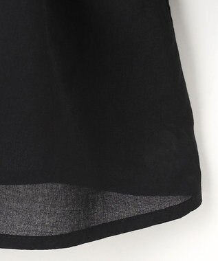 ANY SIS 【洗える】シャーリングシアー ブラウス ブラック