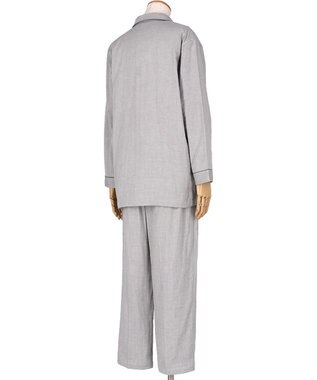 ワコール／睡眠科学 パジャマ 長袖 長ズボン 綿100%(本体) 三重ガーゼ メンズ YGX568 睡眠科学／ワコール グレー