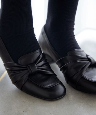 Tiaclasse 【安田美沙子さん着用】リボンローファー ブラック