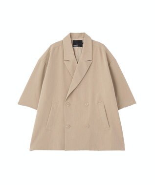 CRAFT STANDARD BOUTIQUE 半袖ダブルテーラードセットアップ Beige