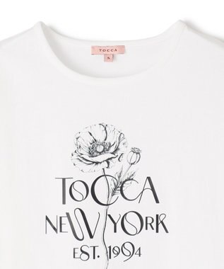 TOCCA 【接触冷感・UV90%以上カット・洗える】BLOOM OF TOCCA Tシャツ ホワイト系
