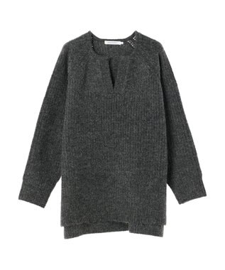 AMERICAN HOLIC ミックスヤーンカフタンニットプルオーバー Dark Gray Mixture