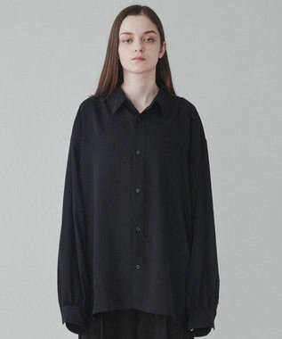 WEGO トロミBIGシャツ ブラック