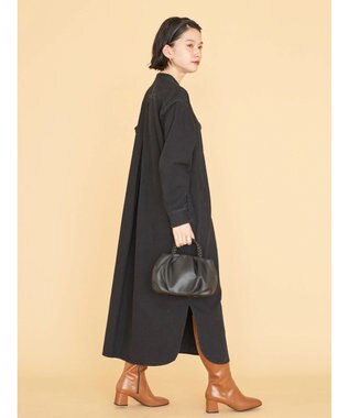 AMERICAN HOLIC デニムシャツワンピース Black