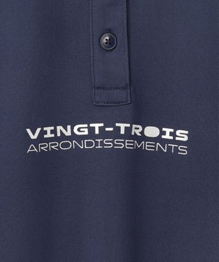 23区GOLF 【WOMEN】【接触冷感・UVケア・吸水速乾】ノースリーブ ポロシャツ ネイビー系