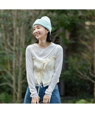 林八百吉商店 un chapeau コットンリブワッチ アイスブルー
