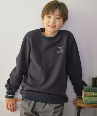 J.PRESS KIDS 【140-170cm】J. レジメンストライプ ロゴ トレーナー