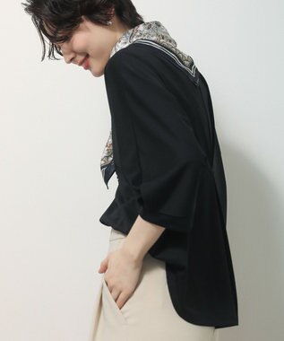 Green Parks 【優秀ブラウス】マルチ機能バックデザインブラウス Black