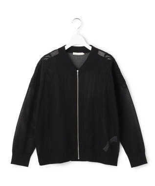 ICB L メッシュレースブルゾン ブラック