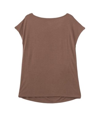 YECCA VECCA 【接触冷感】ドレープカットトップス Brown