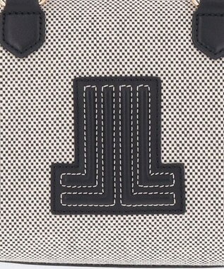 LANVIN en Bleu ヴィジュキャンバス 2wayボストンバッグ ブラック