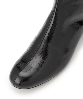 23区 ラウンドトゥ ショート ブーツ ブラック系