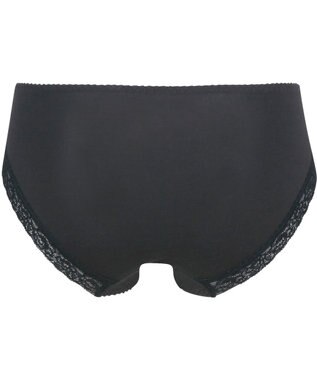 Wing ショーツ KB2060とペア 綿混素材（身生地部） やさしいはきごこち ナチュラルアップブラ はきこみ丈あさめ KF3360 ウイング／ワコール ブラック