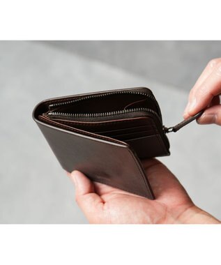 genten プレッソ 2つ折り財布 ダークブラウン