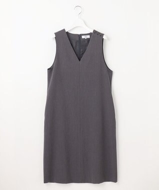 J.PRESS LADIES S 【洗える】2way thermoサキソニー ジャンパースカート グレー系