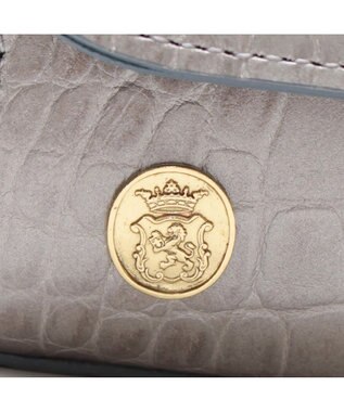 A.D.M.J. 【牛革】クロコ型押しラウンドクラッチショルダー GG