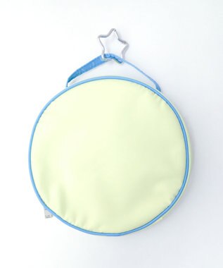 WEGO 配色サークルポーチ ライトイエロー