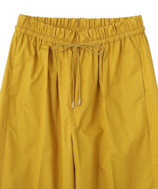 YECCA VECCA コットンイージー切替ワイドパンツ Yellow