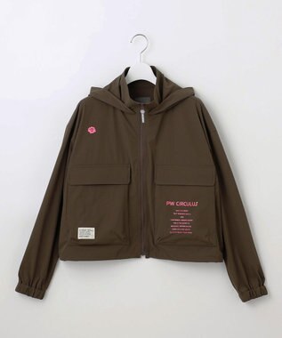 PW CIRCULUS 【撥水加工/軽量/ストレッチ】【WOMEN】ビッグポケット ブルゾン ダークブラウン系