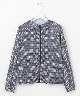 23区GOLF 【辻梨恵プロ着用】UV-A波をブロックする『サンベール』 モノグラムUVパーカー ネイビー系5