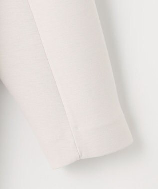 UNFILO 【洗える/シワになりにくい】ダブルフェイスジャージー　ノーカラー エクリュ