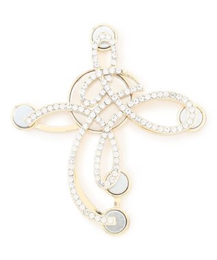 UNFILO 【マグネット】ロゴブローチ ゴールド