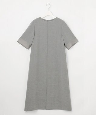 J.PRESS LADIES 【セットアップ対応】MELANGE ライトツイル ワンピース ライトグレー系