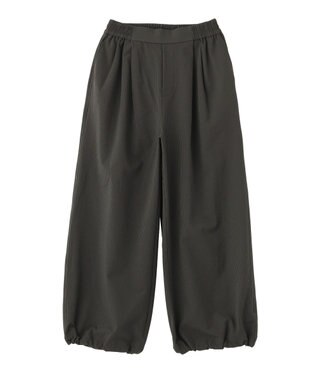 Green Parks サッカー裾ドロストワイドパンツ Gray