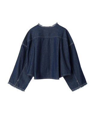 earth music&ecology スクエアデニムシャツ Indigo