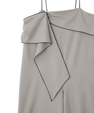 YECCA VECCA ラッフルキャミオールインワン Gray