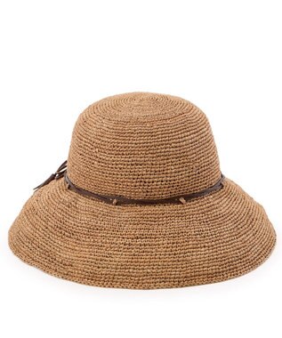 IBIZA ラフィア　ハット 濃茶