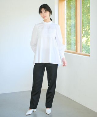 #Newans 【ANSWER for Co-Creation】ラインデザインチュニック ホワイト系