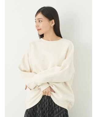 earth music&ecology 裏起毛チュニック Ivory