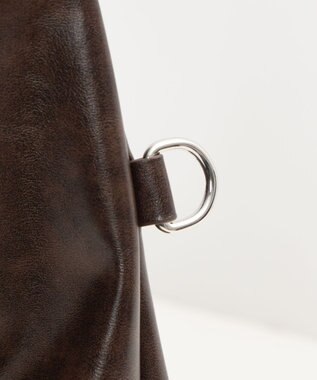 WEGO ハトメデザインワンハンドルトート ブラウン