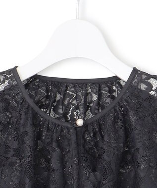 23区 【APPLAUDIR】ブライトフラワーレースコンビ ドレス スレートグレー系