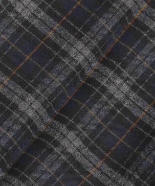 J.PRESS LADIES L 【洗える】チェルビックチェック テーパード パンツ ネイビーチェック系3