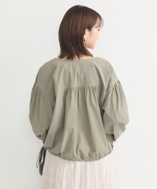 earth music&ecology ノーカラーボリュームブルゾン Khaki
