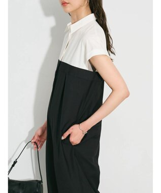 Green Parks シャツデザインロンパース Black