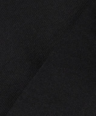 Feroux リボン刺繍ダイア柄 ニット ブラック系