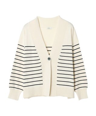 earth music&ecology ＵＶカット加工　ＢＩＧカーディガン Border