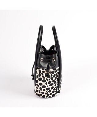 LA BAGAGERIE カウヘアー2WAYバケットバッグ ダルメシアン